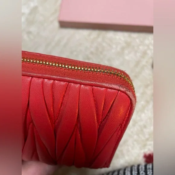 EUC Miumiu Matelasse Leather wallet Kate Spade Bride \